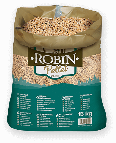 worek pelletu opałowego Robin do kupienia w Nowych Skalmierzycach lub sklepie internetowym